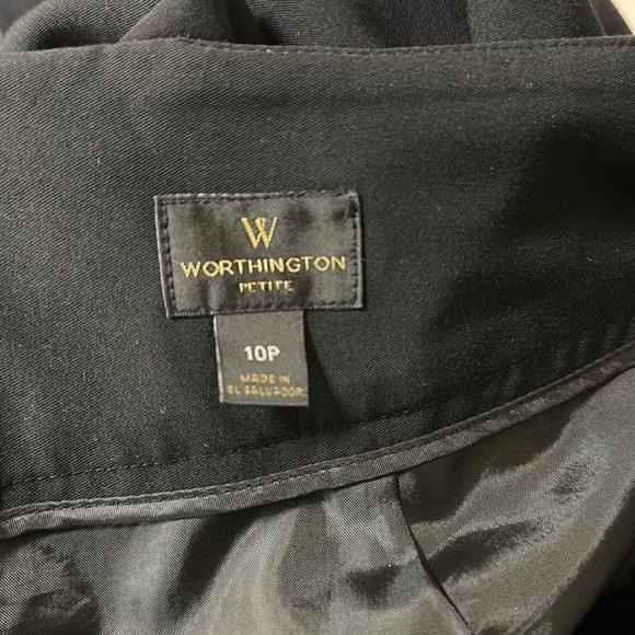 🔥🔥🔥Worthington Black Petite Pencil Skirt 10P - Picture 4 of 4